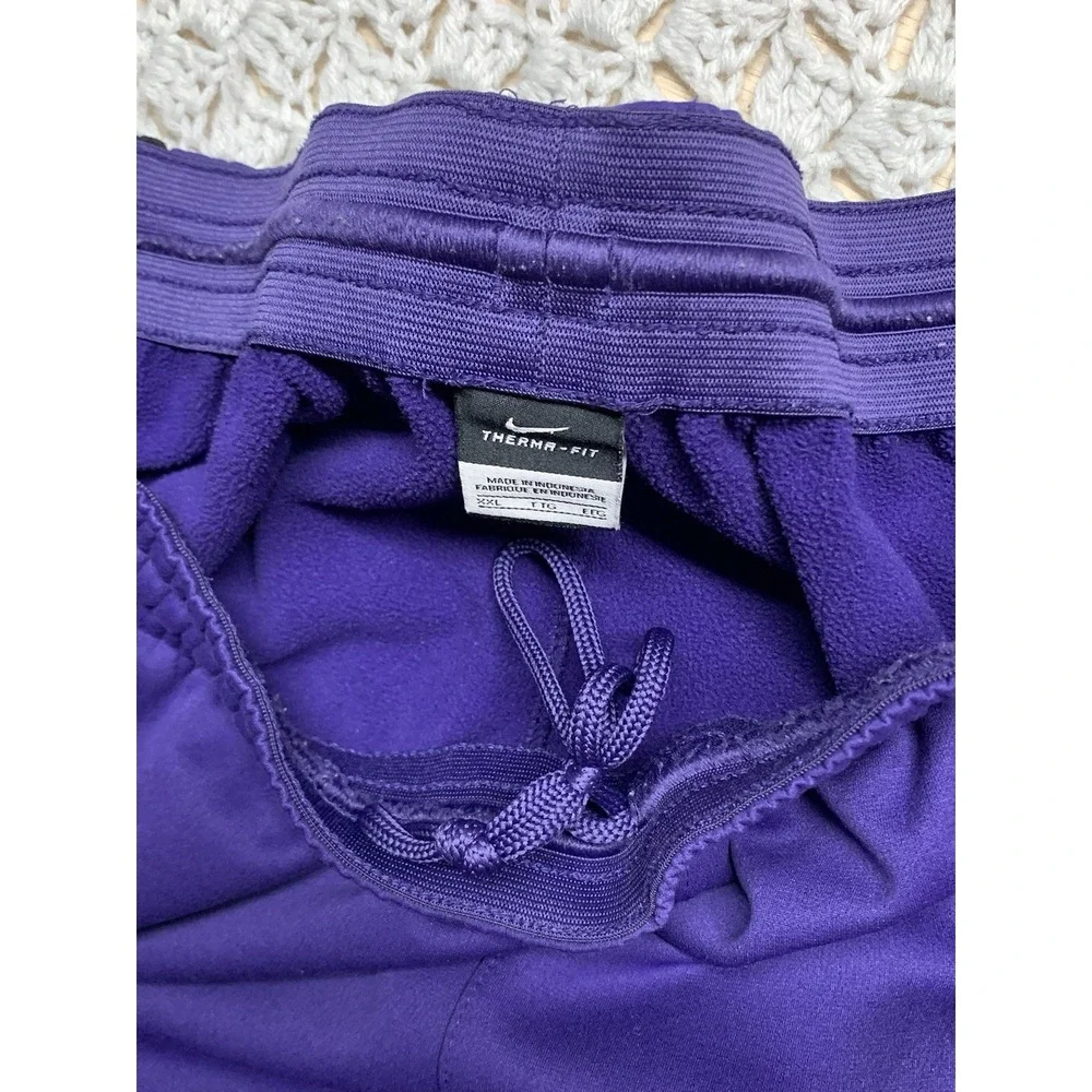 Kansas State Wildcats Nike Therma-Fit Athletic Pants Mens 2XL Purple Black‎